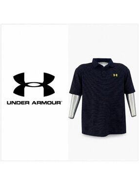 Under Armour Men's Performance Striped Polo Golf Shirt  XL
